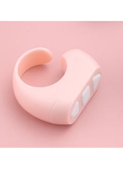Multi-function Shaking Audio And Video Remote Control Bluetooth Like Page Turning Artifact Comes With Charging Bin Remote Control Ring-Color:Zl-03 [pink]