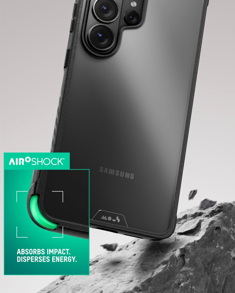 Mous for Samsung Galaxy S26 Ultra Case â€“ Clarity Clear Protective Galaxy S26 Ultra Case â€“ Shockproof, Anti-Yellowing, Full Camera Protection, Transparent - Image 2
