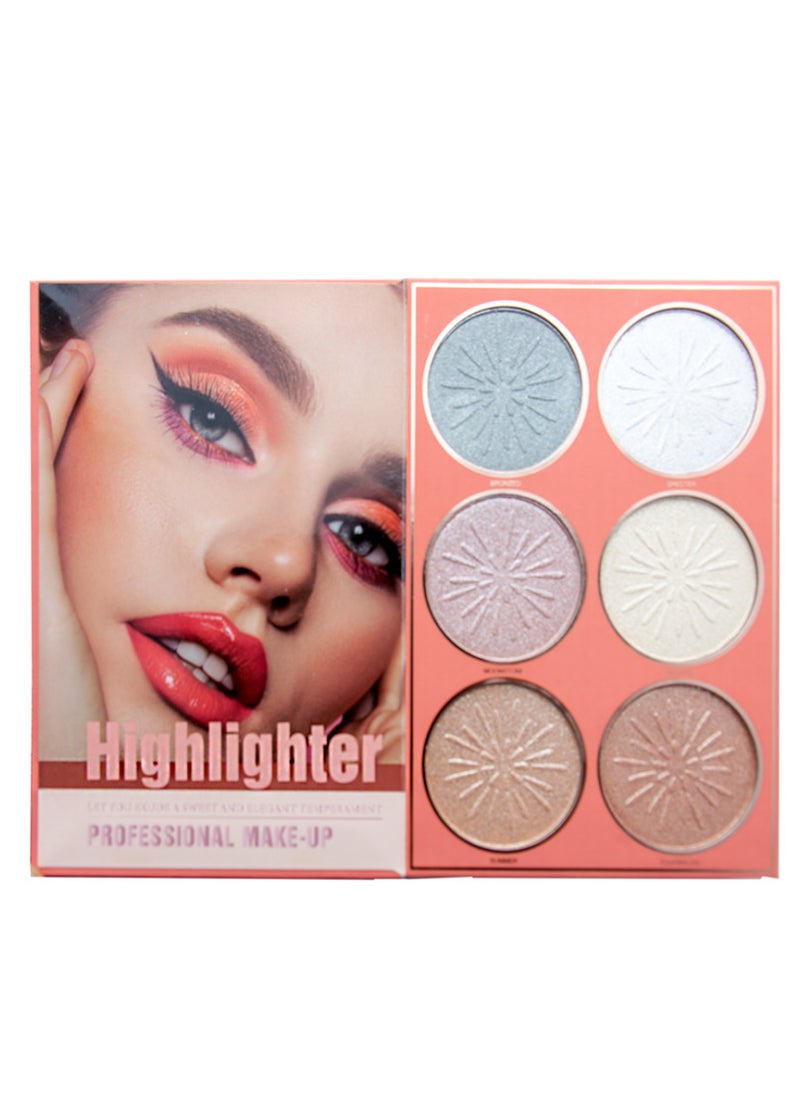Christine 4 in 1 makeup palette | Eye shadow + highlighter + blusher + lipstick | CH-K2310