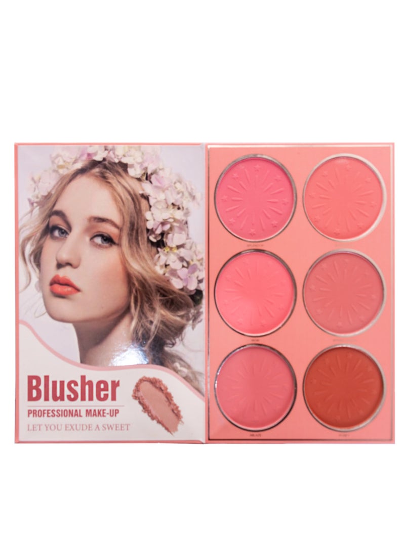 Christine 4 in 1 makeup palette | Eye shadow + highlighter + blusher + lipstick | CH-K2310