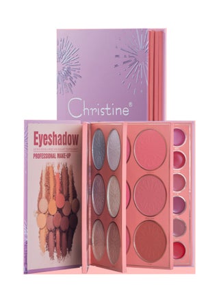 Christine 4 in 1 makeup palette | Eye shadow + highlighter + blusher + lipstick | CH-K2310 - pzsku/ZBCB4EDB2819B300A6F53Z/45/_/1719305281/10ce1605-4a4b-4712-a524-2c3b10e3744d