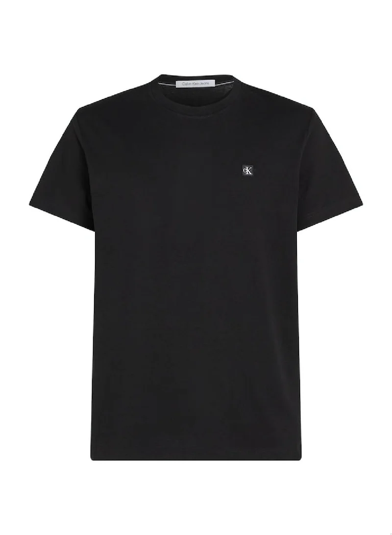 Calvin Klein Jeans Men's Monogram T-Shirt -  cotton jersey, Black
