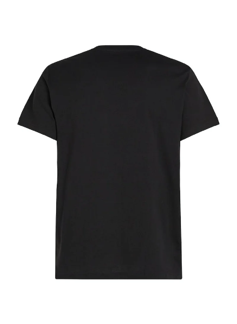 Calvin Klein Jeans Men's Monogram T-Shirt -  cotton jersey, Black