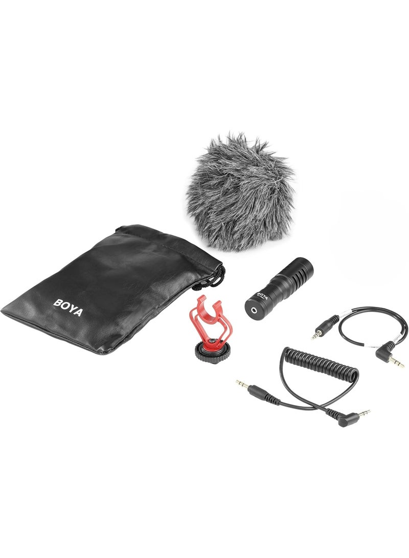 BOYA BY-MM1 Universal Cardioid Microphone for Camera Smartphone and Laptop - Black - Image 2