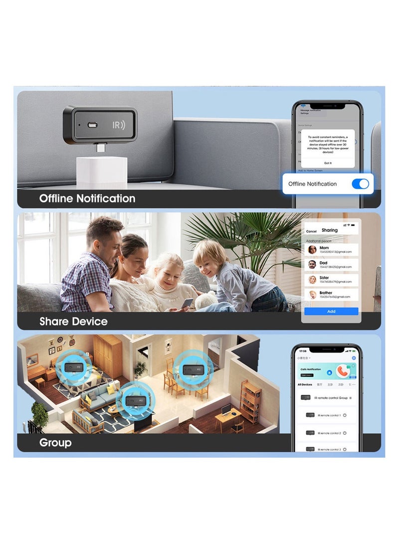 CSMARTE Smart home IR transmitter type-C and USB adapter - Image 4