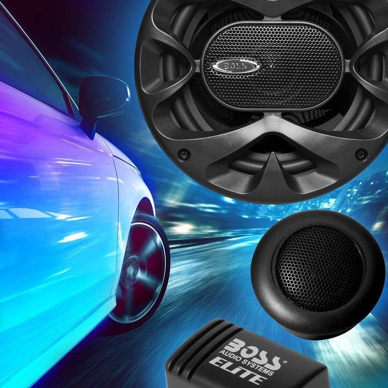 BOSS Audio Systems Elite BCK65 6.5 Inch Component Car Speaker System - 2 Speakers, 2 Tweeters, 2 Crossovers, 350 Watts Max Power - Image 2