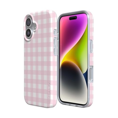 Casely iPhone 17 Case | Pink Plaid | Sunday Best | Compatible with MagSafe | Classic Ultra Slim Design - Image 3