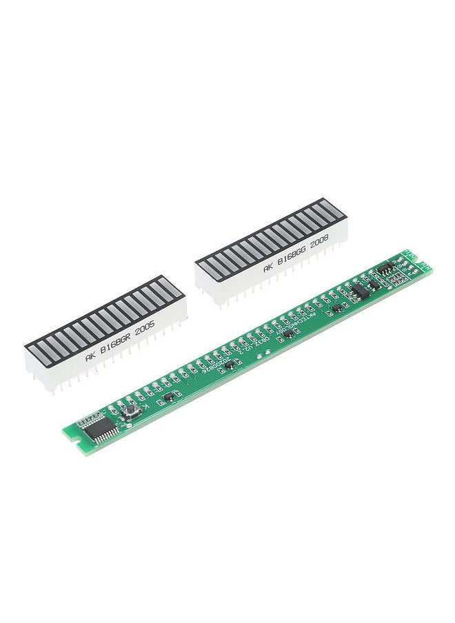 Generic - 32 Level Indicator VU Meter Audio Level Meter Stereo Amplifier Adjustable Light Speed Board Module with AGC Mode - Image 1