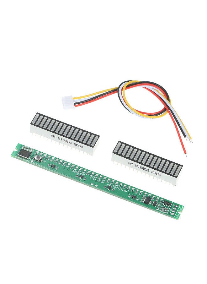 Generic - 32 Level Indicator VU Meter Audio Level Meter Stereo Amplifier Adjustable Light Speed Board Module with AGC Mode - Image 1