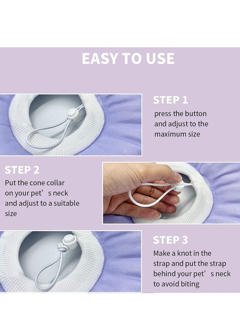 Generic Cat Cone Collar Waterproof and Soft Cone Collars for Cat Wound Healing Protective Cone After Surgery Elizabethan Collars for Kitten Pets  - Image 4
