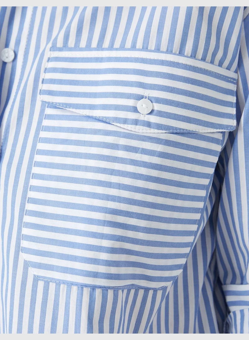 KOTON Pocket Detail Long Sleeve Shirt