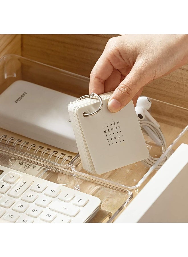 6 Clear Drawer Organizer Trays, Storage Box for Utensils, Office Craft Supplies, Jewelry - Image 3