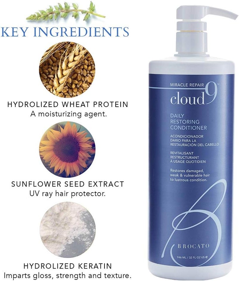 Brocato Cloud 9 Daily Restoring Conditioner - 32 Ounce - Image 5