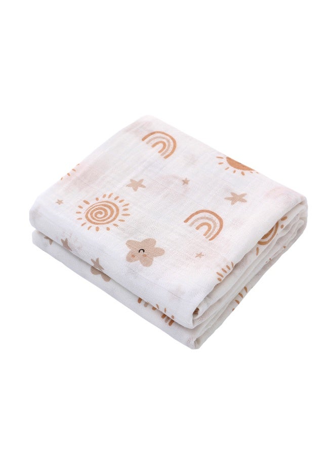 Miracle Baby 3 PCS Set Bamboo Cotton Baby Swaddle Blanket Newborn Blanket wrap Soft Baby Burp Cloth Breathable Baby Blankets for Girls and Boys 120x120cm - Image 4