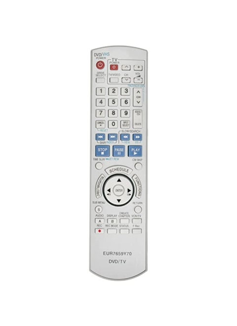 Eur7659Y70 Remote Control Fit For Panasonic Dvd Recorder Vcr Dmr-Es46V Dmr-Es46Vs Dmr-Es35V Dmr-Es46 Dmr-Es45Vs Dmr-Es45V Dmr-Es45