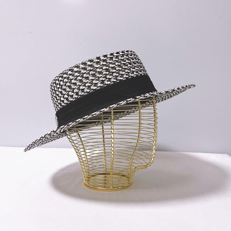 Garneck Gold Metal Hat Stand Tabletop Display Rack Caps Storage Holder for Bedroom Closet, Woven Iron Hat Organizer Suitable for Home and Mall Use - Image 5