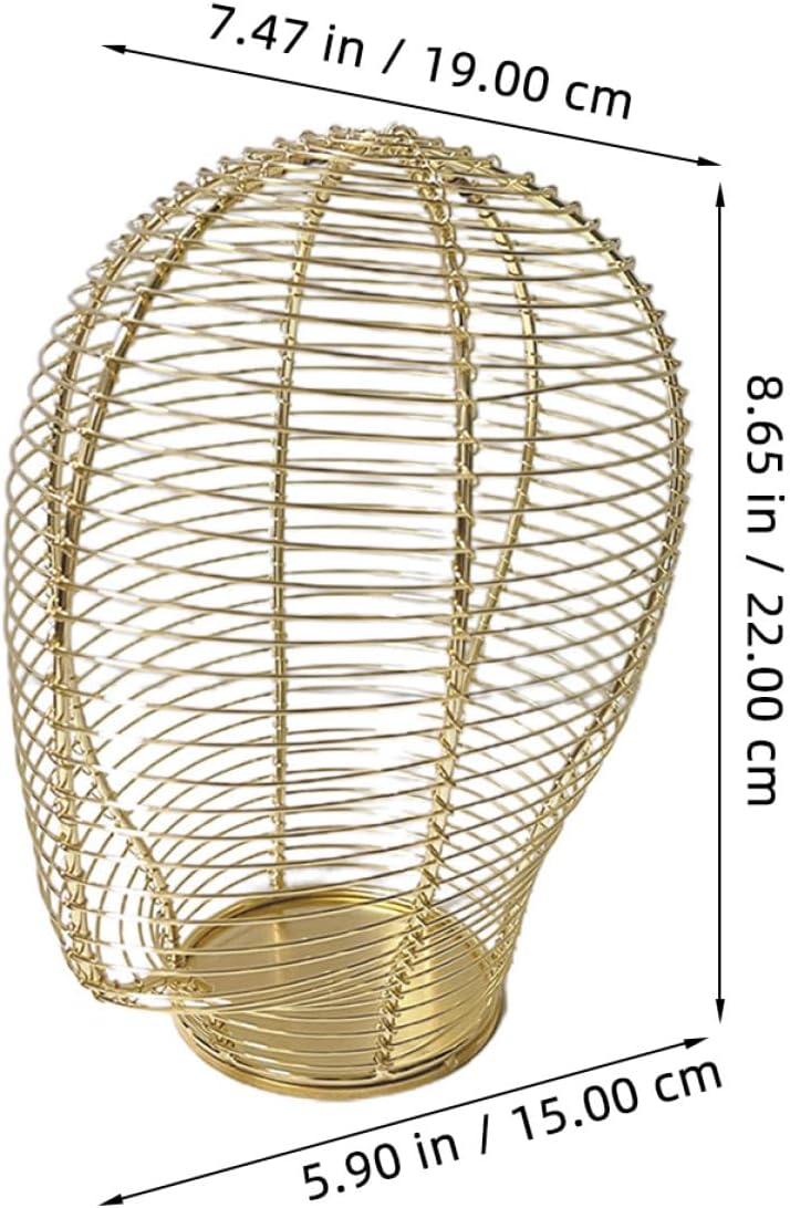 Garneck Gold Metal Hat Stand Tabletop Display Rack Caps Storage Holder for Bedroom Closet, Woven Iron Hat Organizer Suitable for Home and Mall Use - Image 2