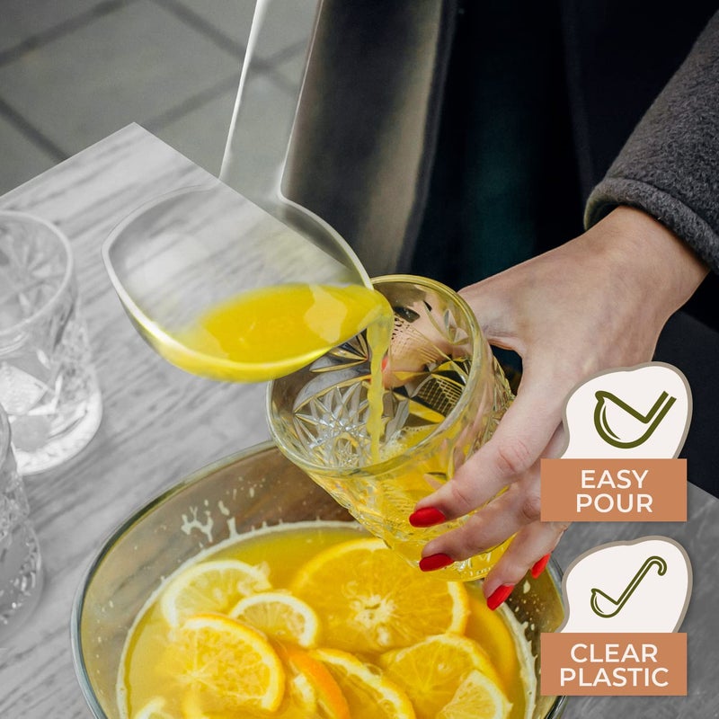 Upper Midland Products Premium Quality Plastic Punch Serving Ladle - 5 oz Clear Hard Acrylic Ladle 3 Pack by Upper Midland Products - Image 3