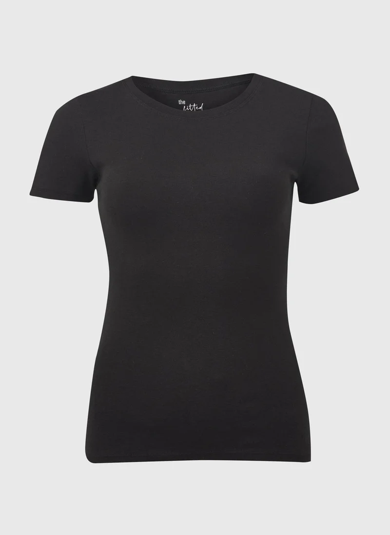 Matalan Black Black Short Sleeve T-Shirt for Women | Best Price UAE