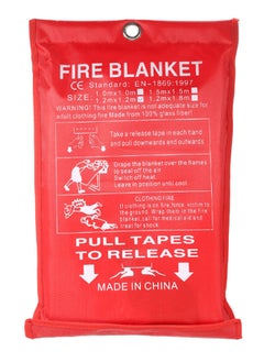 NIBEMINENT Emergency Survival Fire Blanket White/Black 1.2 x 1.2meter  - Image 2