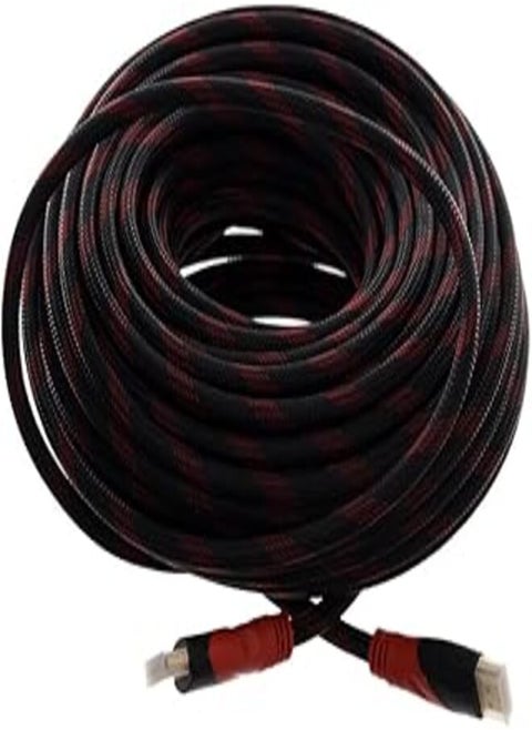 Hdmi copper cable with fast speed for computer 30m - black red