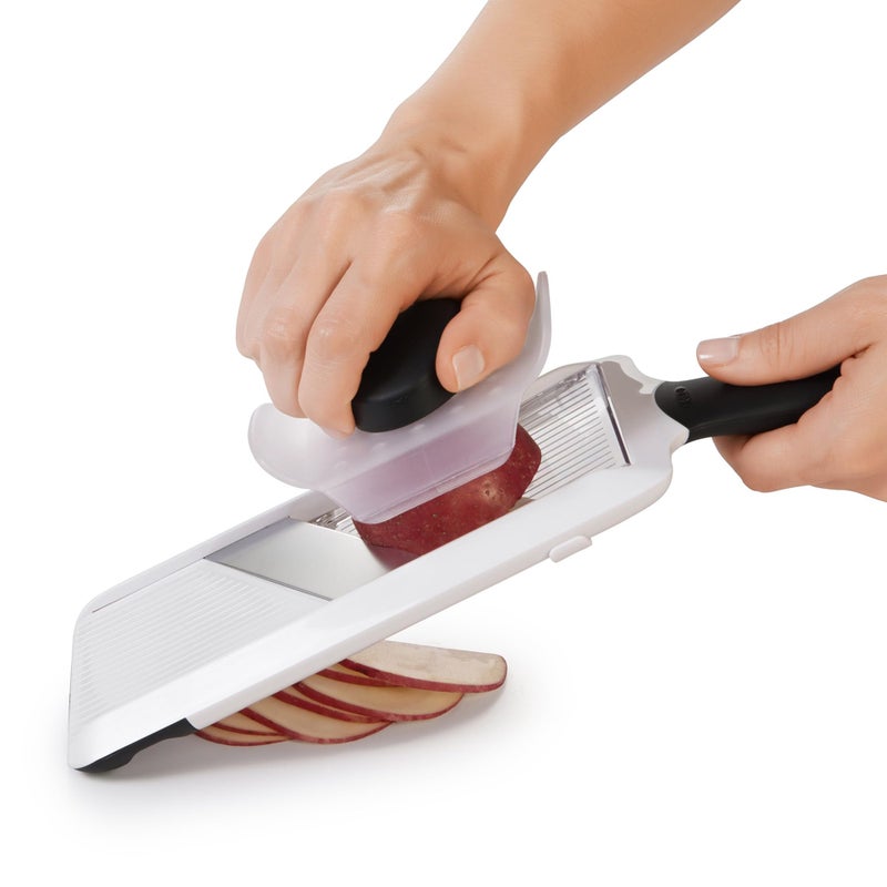 OXO Good Grips Handheld Mandoline Slicer for Kitchen, Adjustable Vegetable Slicer - Image 3