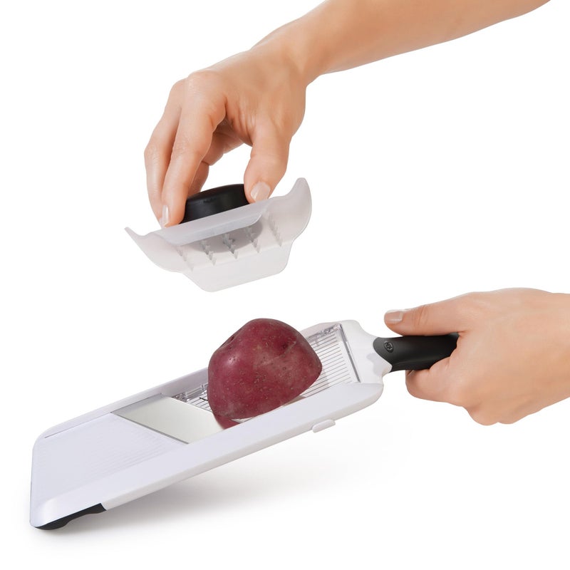 OXO Good Grips Handheld Mandoline Slicer for Kitchen, Adjustable Vegetable Slicer - Image 2