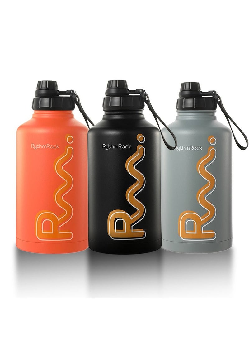 RYTHMRACK - STAINLESS STEEL BOTTLE - 2LITER - Orange  - Image 3