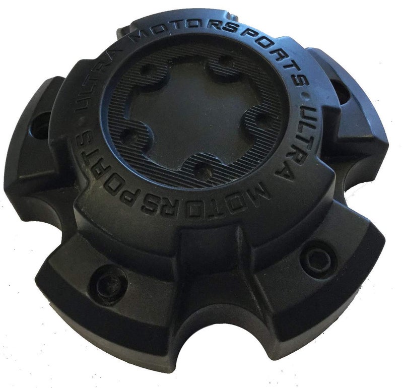 Ultra Wheel Ultra 5 Lug Matte Black Wheel Center Cap (Qty 1) p/n # 89-9855 with Bolts - Image 3
