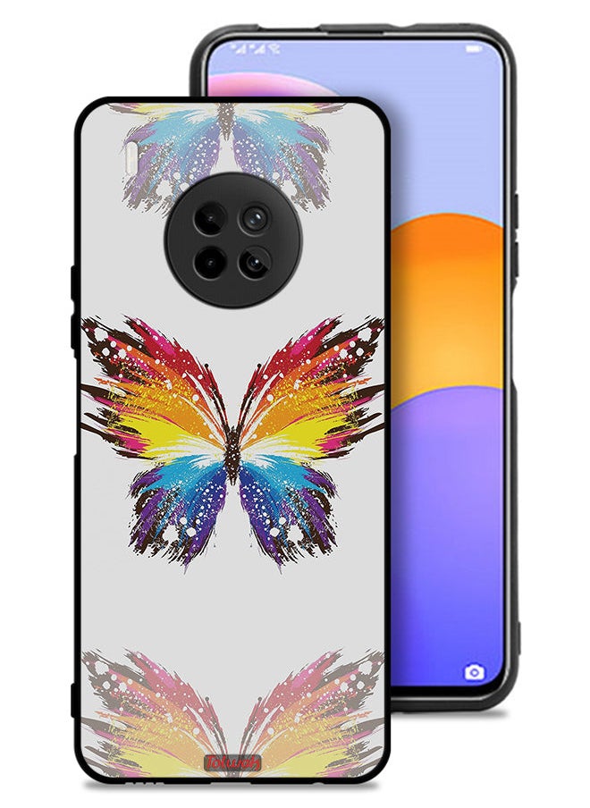 Tolwak Huawei Y9a Protective Case Cover Digital Art Simple Background Minimalism Butterfly  - Image 1
