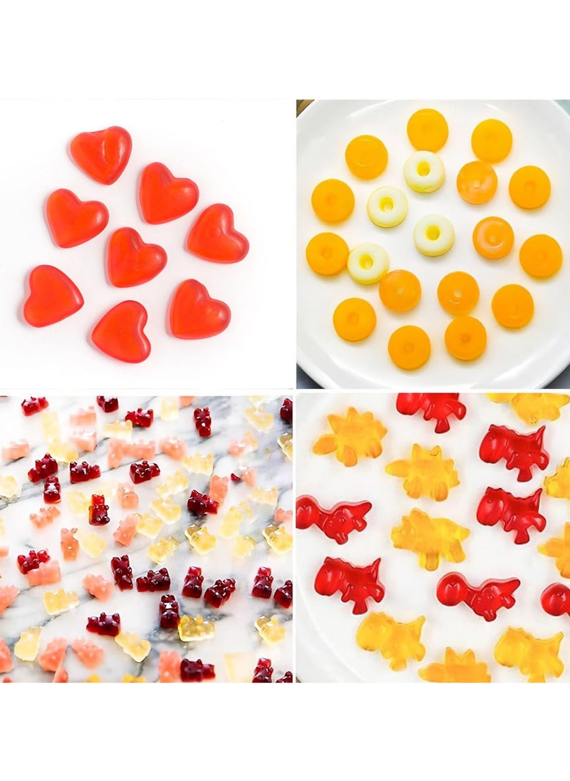 sokany 4 Pack Silicone Gummy Bear Candy Molds , Including Bear Shape and Mini Donut, Non-stick Silicone Candy Molds with 2 Droppers for Jelly, Candy, Chocolate (Multicolour)  - Image 5