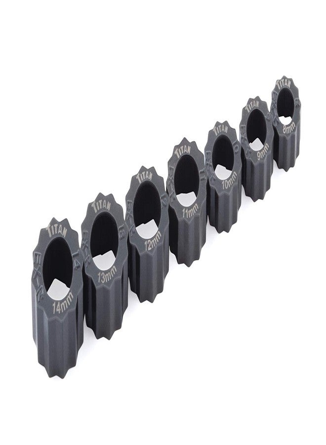 Titan Tools 16057 7-Piece Disposable Damaged Bolt Extractor Ring Set - Image 1