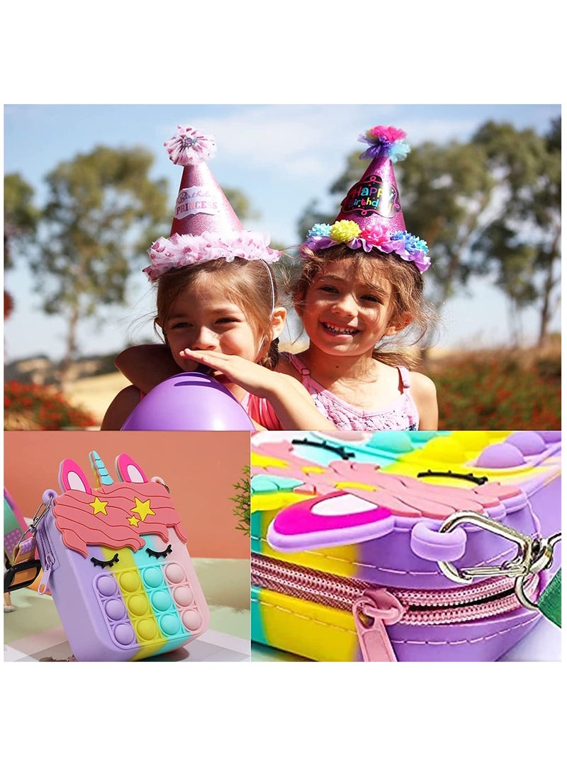 DUSALA Pop Purse it Bag for Girls Pop its for Girls Push Bubble Pop Crossbody Handbag Fidget Toys - Image 4