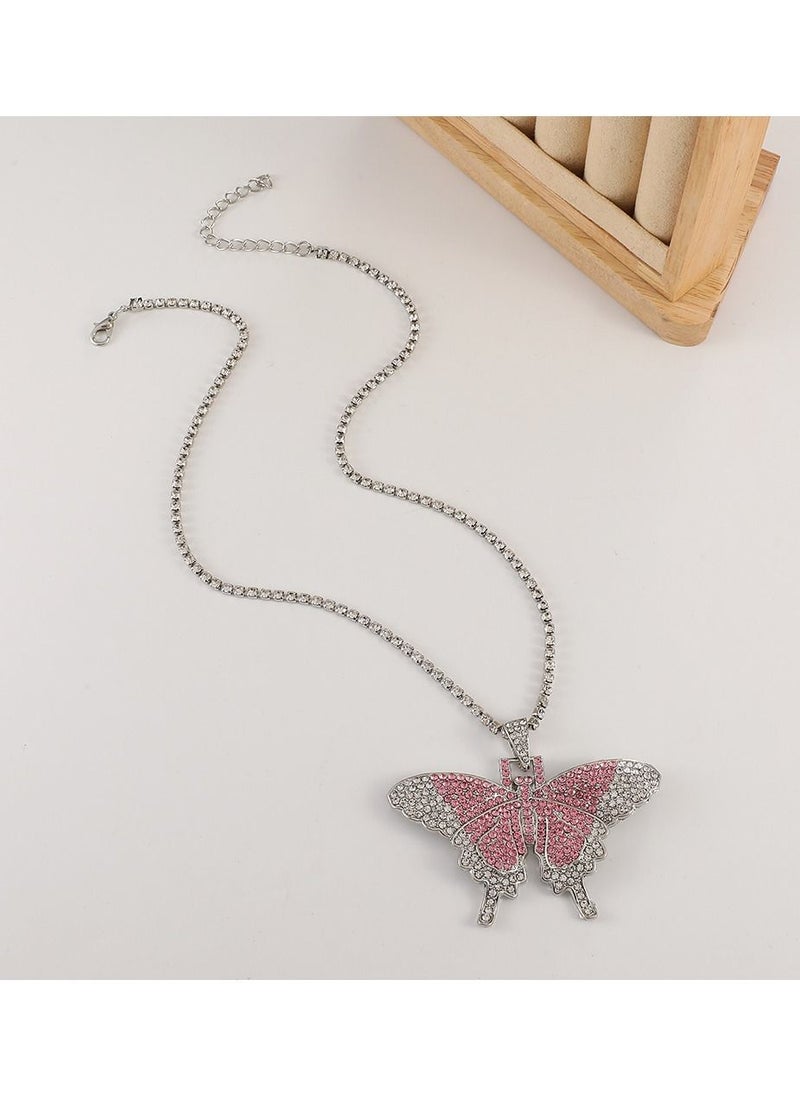 Satinior - Vintage Butterfly Element Titanium Steel Necklace - Image 1