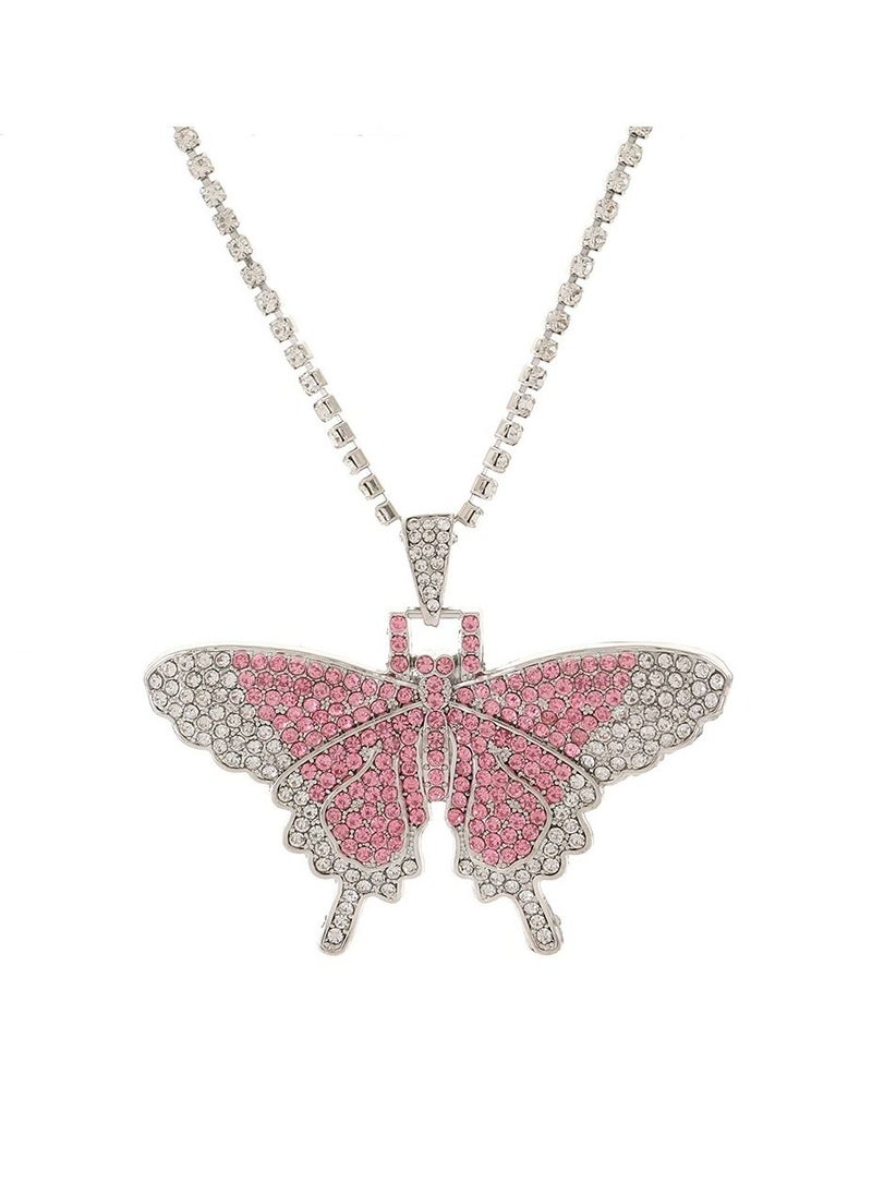 Satinior - Vintage Butterfly Element Titanium Steel Necklace - Image 1