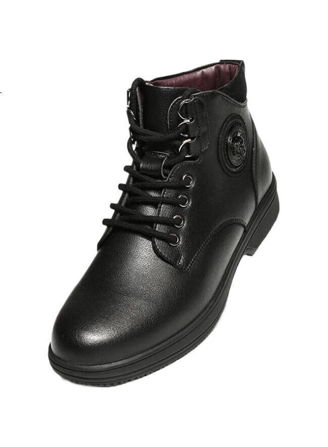 Kitchen King King Chef Men'S Non-Slip Waterproof Oil-Proof Black Mid-Top Kitchen Work Shoes Fashion Martin Boots C5006 Black 38 - Image 2