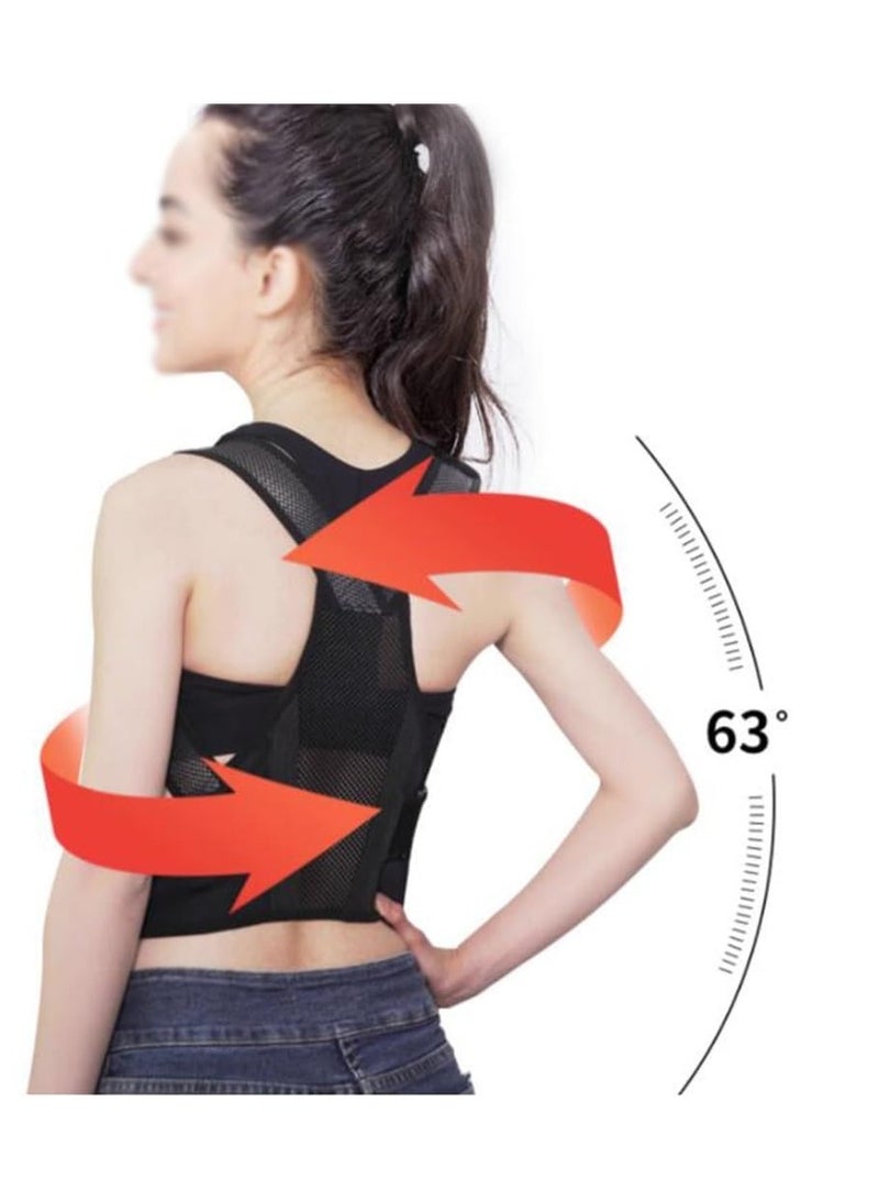 Back Posture Corrector for Women and Men with Braces and Support 3 in 1 for Back, Shoulders, Waist, Spine Pain Relief, Scoliosis and Humpback, Adjustable & Light Posture Belt (XX-Large) - Image 4