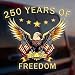 Vozekrod 250th Anniversary of America Merchandise Car Window Decal Sticker 2 Pack 17762026 Commemorative Bumper Stickers for Car Truck SUV Waterproof Vinyl Decals - Image 2