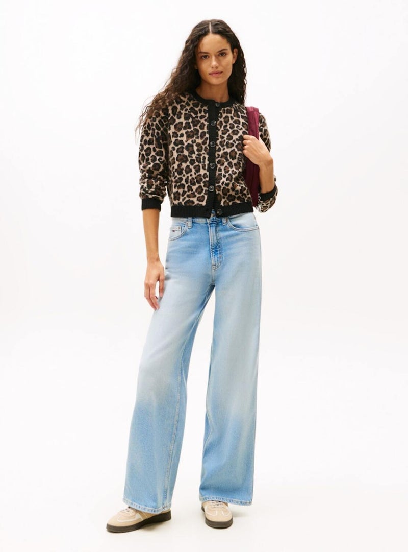 TOMMY JEANS Claire High Rise Wide Leg Jeans - Image 3