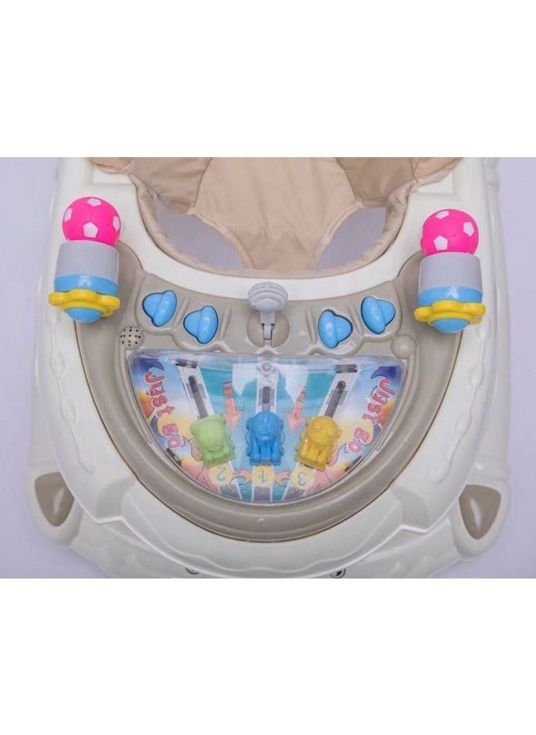 BABYCARA 2 in 1 Baby Walker Rocker Height Adjustable With Toys  - Image 2