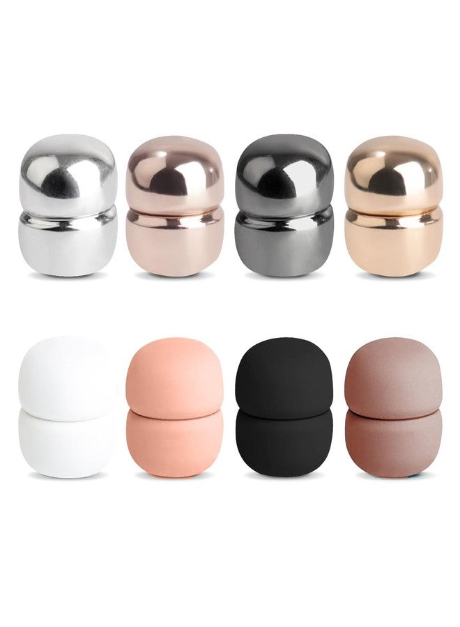 RAMONI 8 Pairs Hijab Pins, Fashionable and Elegant Magnetic Hijab Pins for Scarf, Hijab Magnets Pins for Women Stylish, Stylish Magnetic Pins for Hijab, Colorful Round Shape Strong Magnetic Hijab Pin - Image 1