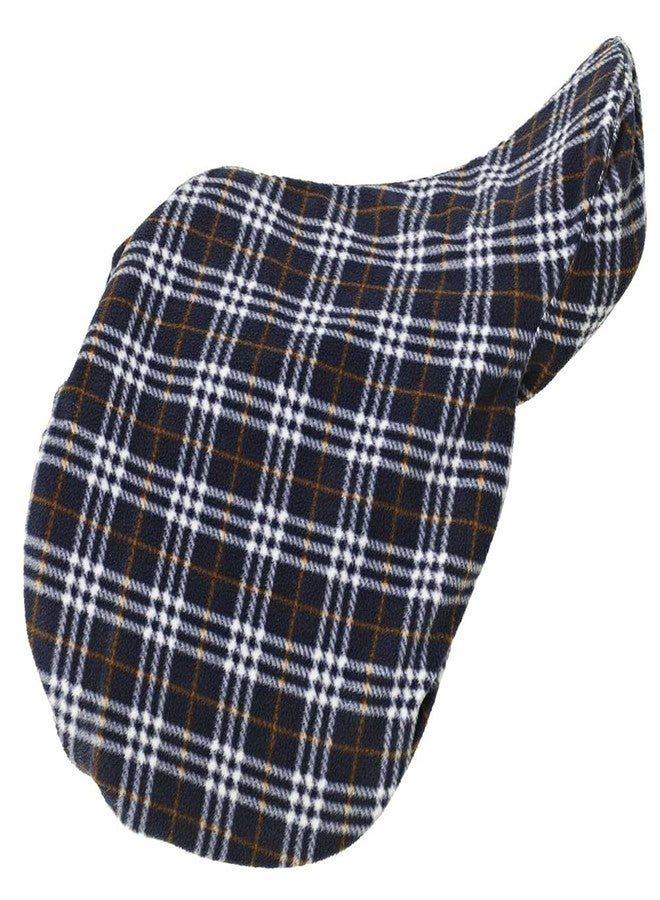 CENTAUR ER Fleece Saddle Cover - Size:One Size Color:Blue Corn Plaid - Image 4