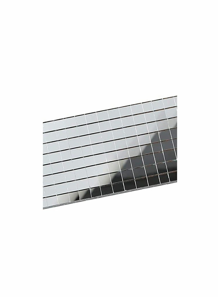 Barakah 1464 Pieces Self-Adhesive Mini Square Glass, Decorative Craft DIY Accessory Mirrors Mosaic Tiles (Silver) - Image 3