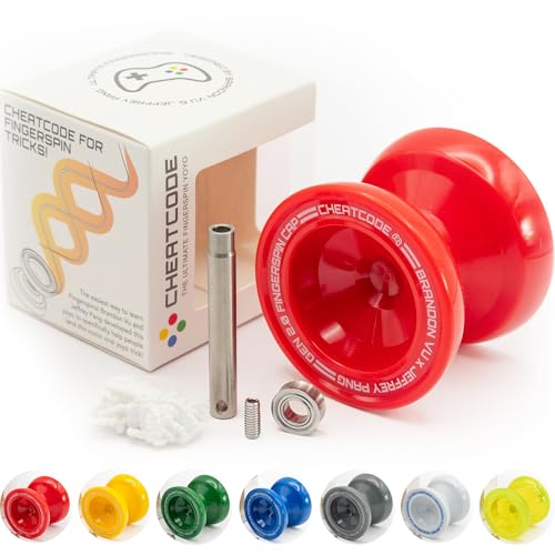 Cheatcode Yoyo by Brandon Vu Master Fingerspin Tricks A Responsive Unresponsive Yoyo for Kids Teens Adults Great Yo Yo For Beginners Extra Professional Ball Bearing Kit Included Offset - Image 1