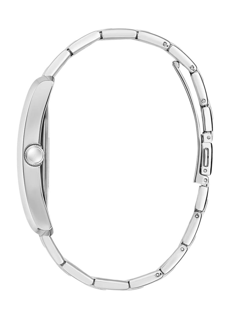 GUESS Clyde Men's Analog Quartz Silver Stainless Steel Watch GW0896G1 - 34mm  - Image 4