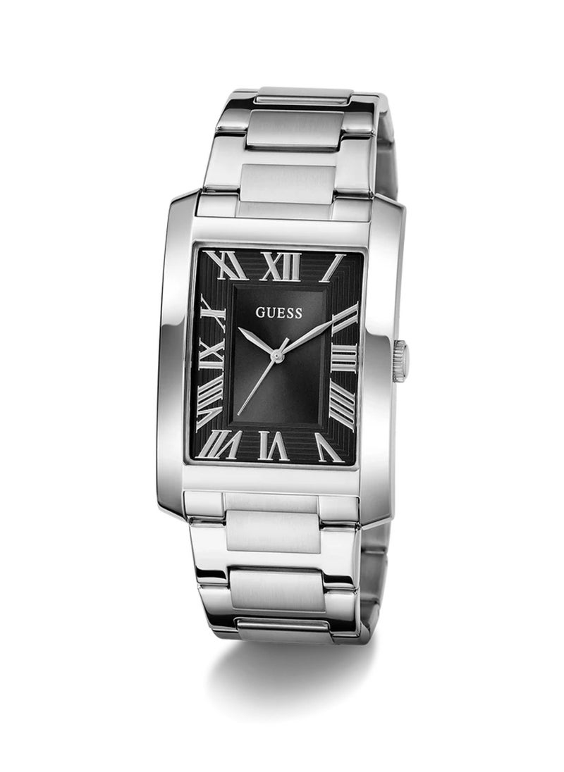 GUESS Clyde Men's Analog Quartz Silver Stainless Steel Watch GW0896G1 - 34mm  - Image 5