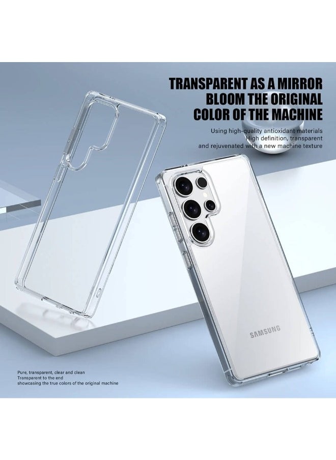 جيرفور جراب موبايل جالكسي اس 25 الترا (Galaxy S25 Ultra) مضاد للصدمات, غطاء حماية مضاد للخدش, مصنوع من البولي يورثين الحراري عالي الجودة - شفاف  - Image 2