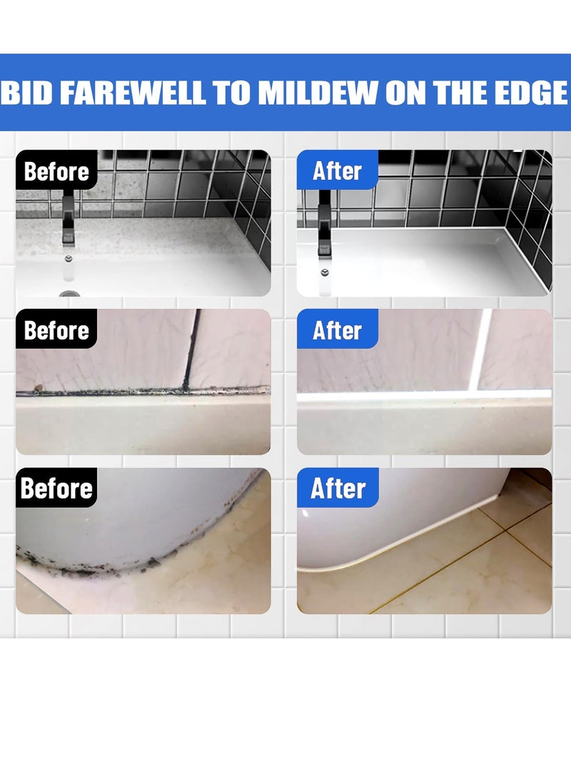 Tile Grout Paint Cement Crack Filler Grout Sealer for Shower Tile Floor Tile and More Complete Solution for Filling Cracks and Gaps in Tile Surfaces Easy and Safe to Use White  - Image 4