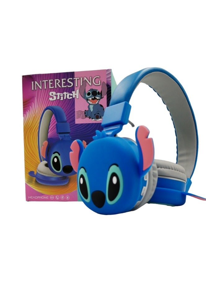 STITCH Anime Wireless Headphones for Kids, Cute Bluetooth Headphones for Boys and Girls with Microphone AH-806 - Image 2