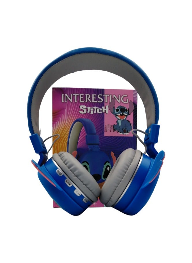 STITCH Anime Wireless Headphones for Kids, Cute Bluetooth Headphones for Boys and Girls with Microphone AH-806 - Image 3